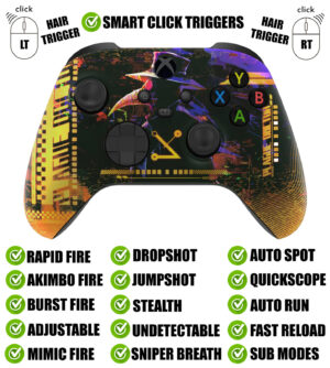 Cyber Silent Modz Smart Click Triggers Modded Controller for Xbox Series X S
