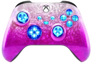 Pink Ice Silent Modz LED Controller Trigger Stop Grips for Xbox Series XS One PC