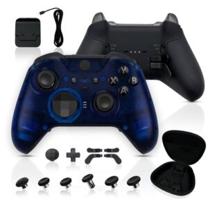 Clear Blue Custom Xbox Elite Series 2 Wireless Controller