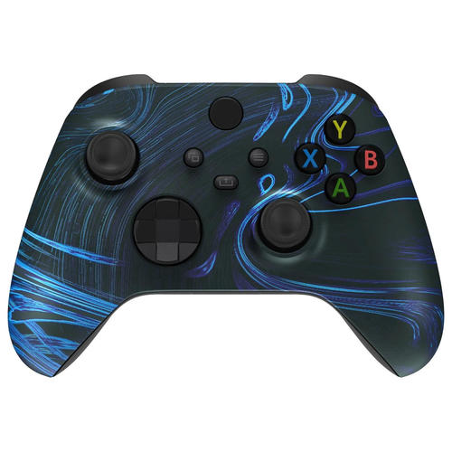 Blue Swirl Soft Touch Faceplate Shell Case For Xbox Series X/S Controller - Image 3