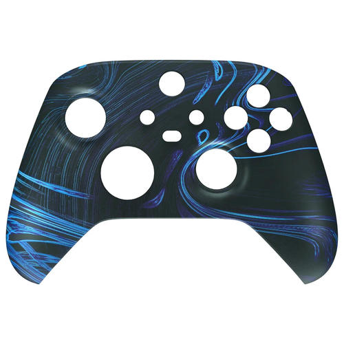 Blue Swirl Soft Touch Faceplate Shell Case For Xbox Series X/S Controller