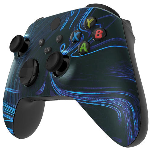 Blue Swirl Soft Touch Faceplate Shell Case For Xbox Series X/S Controller - Image 5