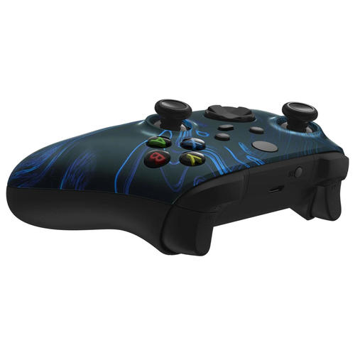 Blue Swirl Soft Touch Faceplate Shell Case For Xbox Series X/S Controller - Image 6