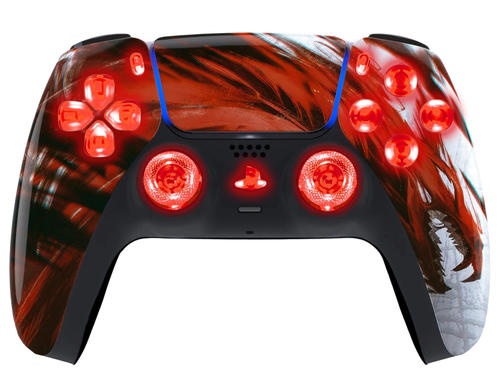 Blood Shadow Silent Modz LED Light Buttons Wireless Custom Controller for PS5 - Image 3
