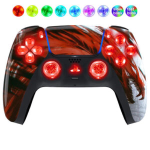 Blood Shadow Silent Modz LED Light Buttons Wireless Custom Controller for PS5