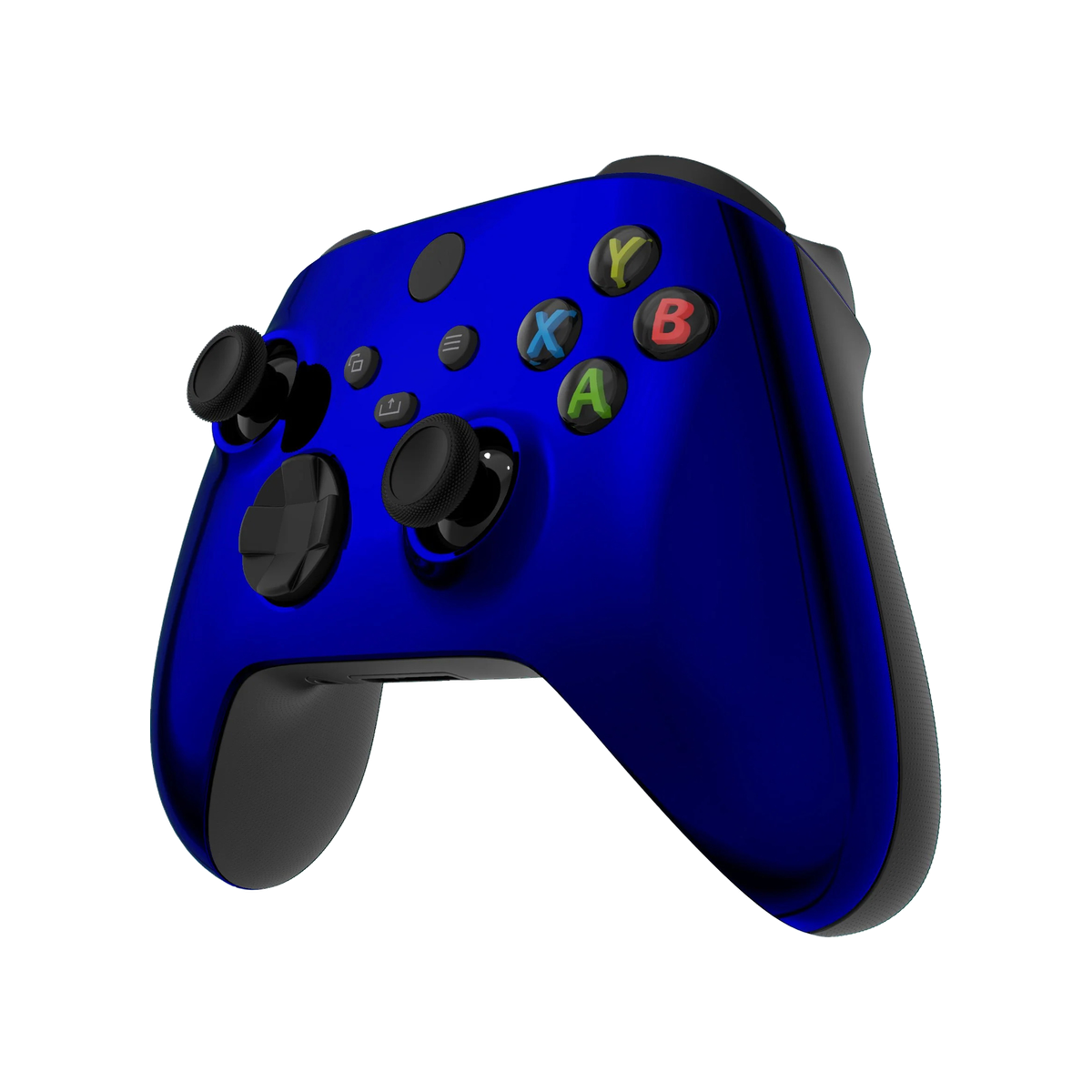 Blue Chrome custom Xbox wireless controller