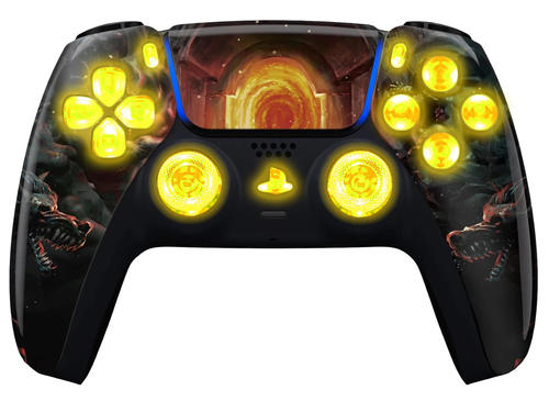 Entrance Flames Silent Modz LED Light Buttons Wireless Custom Controller for PS5 - Image 3