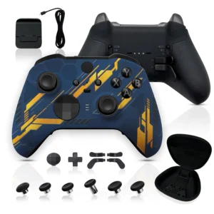 Mecha Glow in the Dark custom Xbox Elite Series 2 controller bundle and accessories