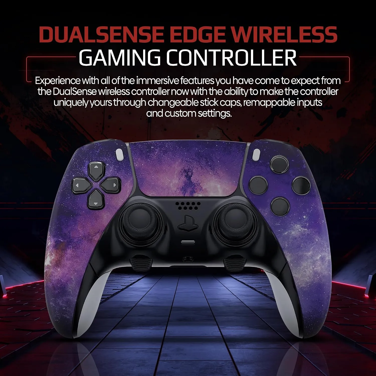 Nebula Galaxy custom PS5 Edge controller front design