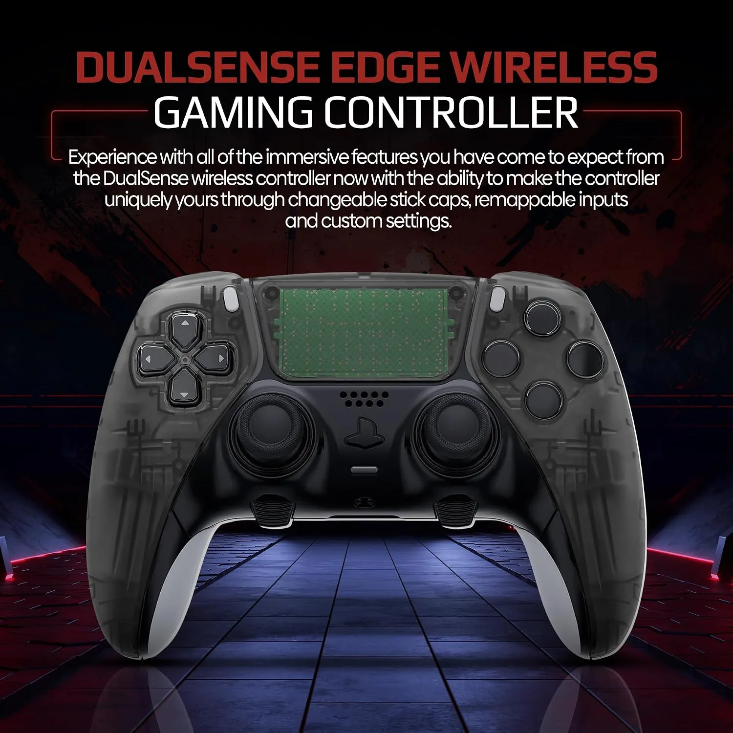 Clear Smoked custom PS5 Edge controller package contents