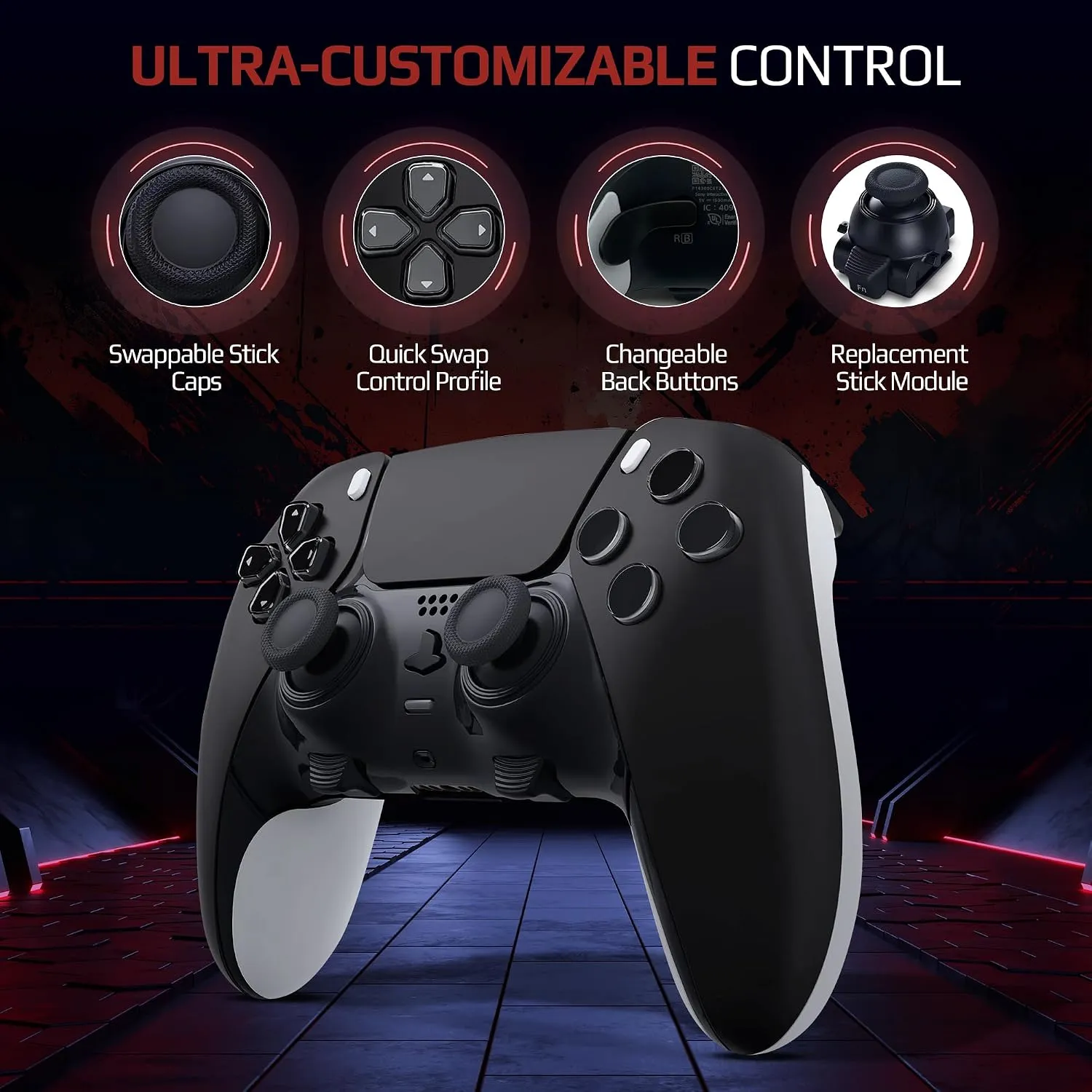 DualSense Edge controller adjustable trigger stop positions