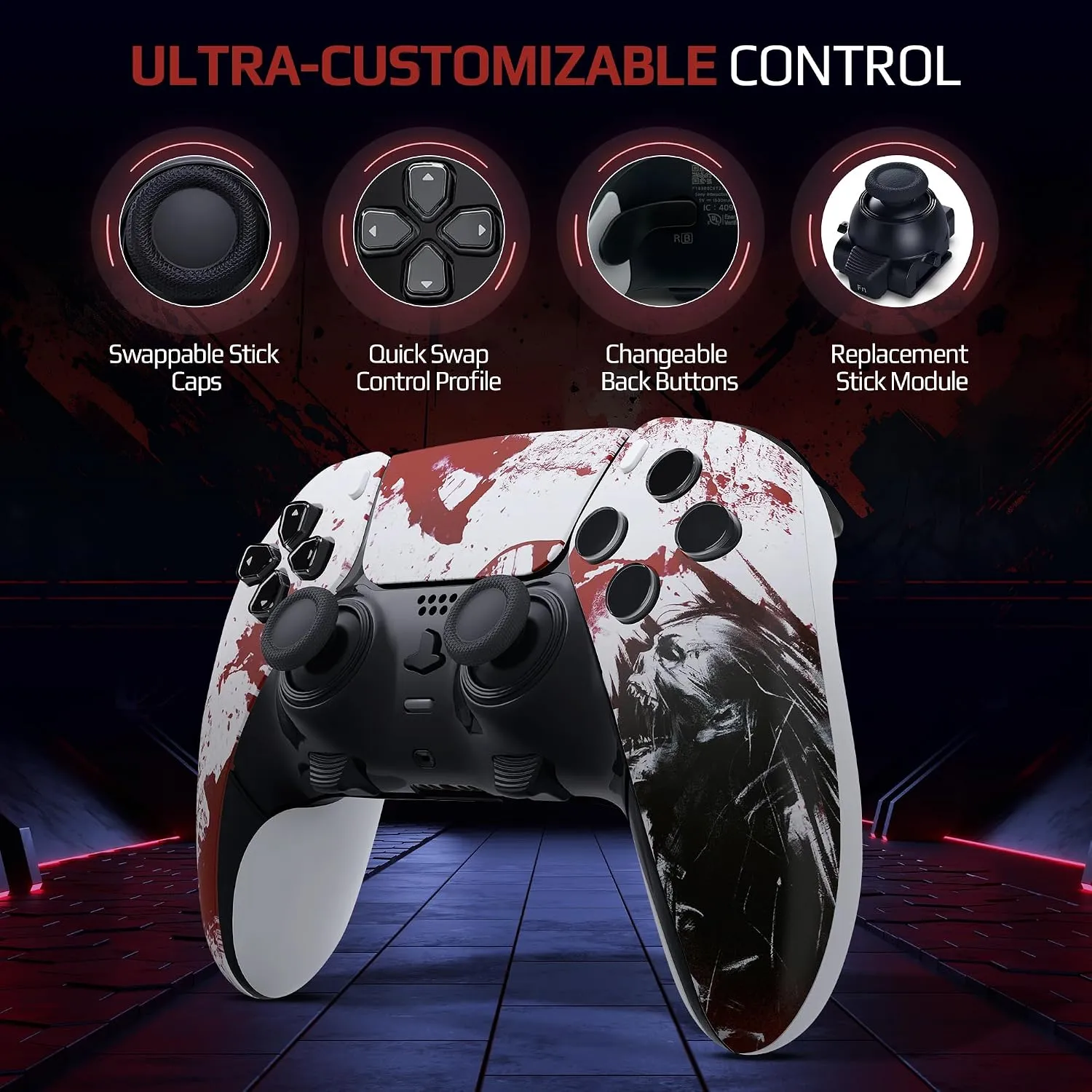 DualSense Edge controller adjustable trigger stop positions