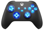 Black Silent Modz LED Controller Trigger Stop Grips for Xbox Series XS One PC