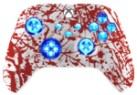 Blood Sacrifice Silent Modz LED Controller Trigger Stop Grips for Xbox Series XS