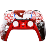 Blood Zombie Silent Modz LED Light-Up Buttons Wireless Custom Controller for PS5