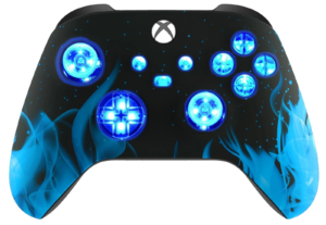 Blue Flames LED controller for Xbox