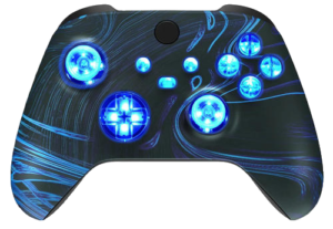 Blue Swirl LED controller for Xbox