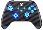 Carbon Fiber Silent Modz LED Controller Trigger Stop Grips for Xbox Series XS
