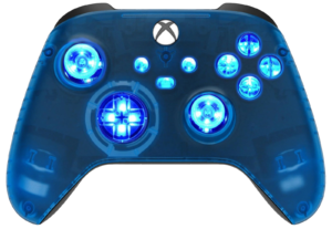 Clear Blue LED controller for Xbox