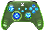 Clear Green Silent Modz LED Controller Trigger Stop Grips for Xbox Series XS One