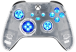 Clear Silent Modz LED Controller Trigger Stop Pro Grips for Xbox Series XS One