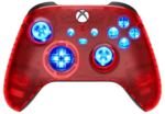 Clear Red Silent Modz LED Controller Trigger Stop Grips for Xbox Series XS One