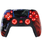 Dragon Roar Silent Modz LED Light-Up Buttons Wireless Custom Controller for PS5