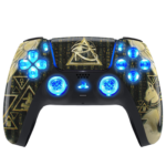 Eye of Gods Silent Modz LED Light Up Buttons Wireless Custom Controller for PS5