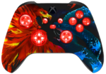 Custom Fire & Ice Original Wireless LED Modded Controller for Xbox Series X S