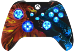 Fire vs Ice Silent Modz LED Controller Trigger Stop Grips for Xbox Series XS One