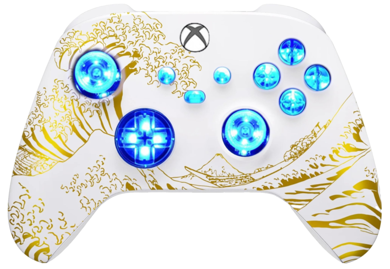 Golden Wave LED wireless controller for Xbox Series X|S and Xbox One