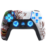 HAHAHA Silent Modz LED Light-Up Buttons Wireless Custom Controller for PS5