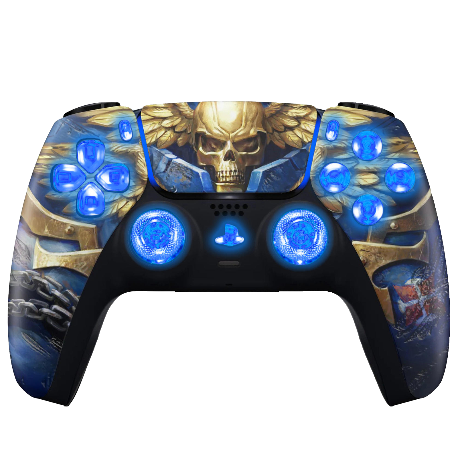 Marine Corps Silent Modz LED Light Up Button Wireless Custom Controller for PS5