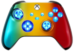 Multi Color Chrome Silent Modz LED Controller Trigger Stop Grips for Xbox Series