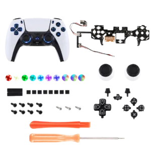 LED button and thumbstick DIY kit for PS5 controller