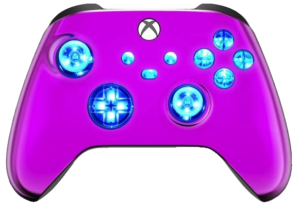 Purple Chrome LED controller for Xbox