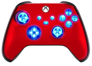 Red Chrome LED controller for Xbox