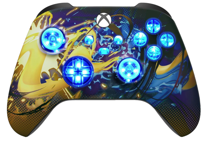 Splatter Fight LED wireless controller for Xbox Series X|S and Xbox One