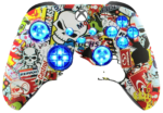 Sticker Bomb Silent Modz LED Controller Trigger Stop Grips for Xbox Series XS