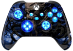 Tree Skull Glow Silent Modz LED Controller Trigger Stop Pro Grips for Xbox