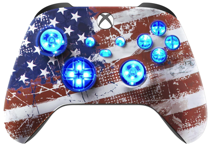 USA Flag LED wireless controller for Xbox Series X|S and Xbox One
