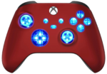 Vampire Red Silent Modz LED Controller Trigger Stop Grips for Xbox Series XS One