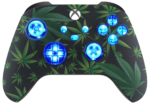 Weed Leaf Silent Modz LED Controller Trigger Stop Grips for Xbox Series XS One