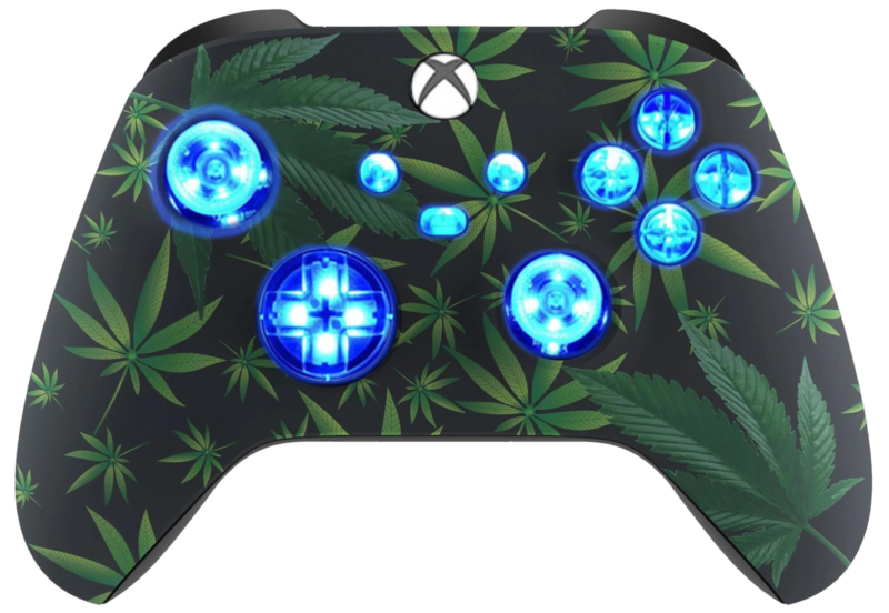 Weed Leaf LED wireless controller for Xbox Series X|S and Xbox One
