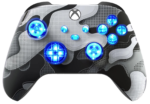 White Camo Silent Modz LED Controller Trigger Stop Grips for Xbox Series XS One
