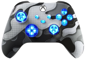 White Camo LED controller for Xbox