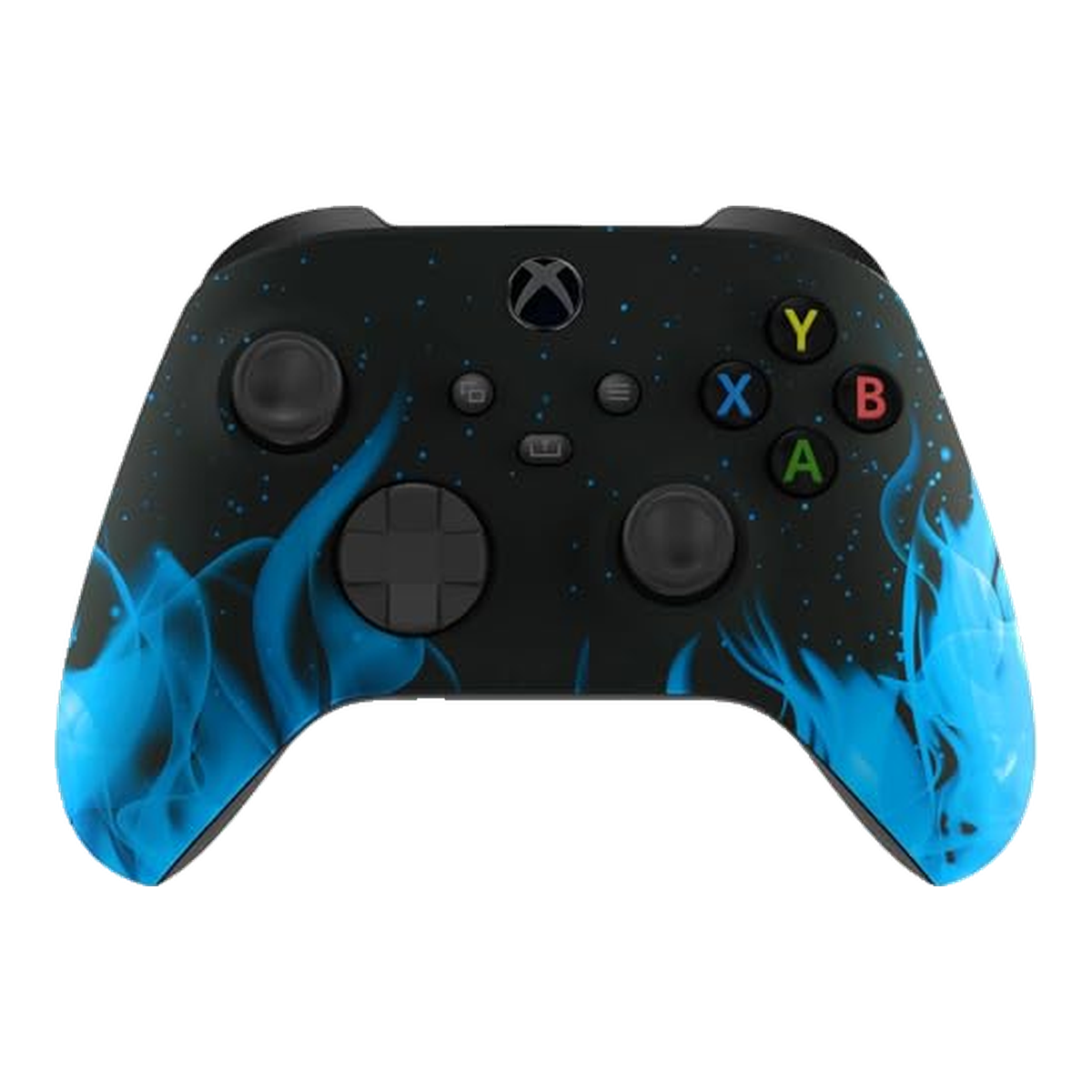 Blue Flames custom Xbox wireless controller