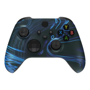 Blue Swirl custom Xbox wireless controller