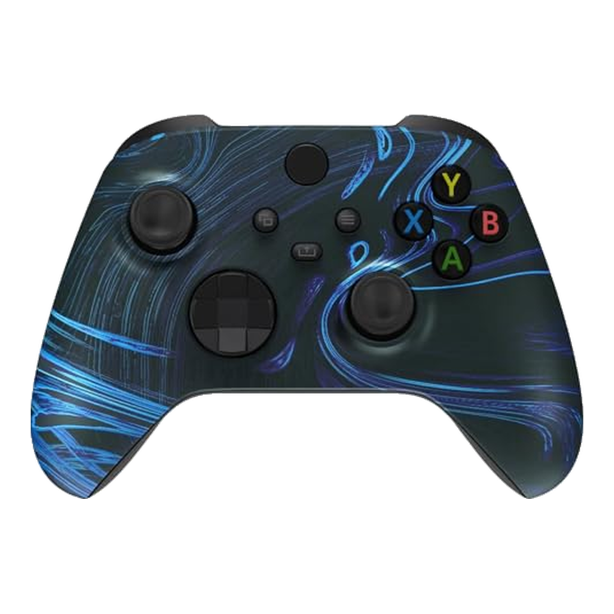 Blue Swirl custom Xbox wireless controller