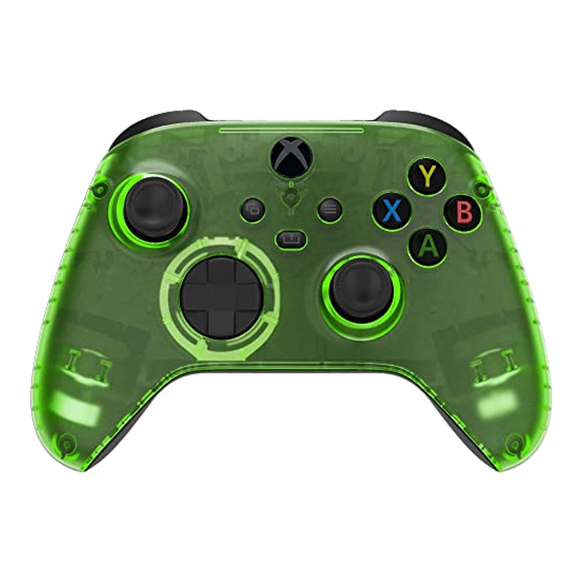 Clear Green custom Xbox wireless controller